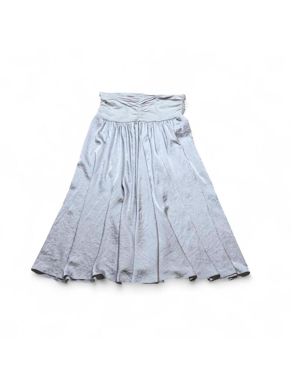Y2k fairy soft girl Cabi silver midi skirt